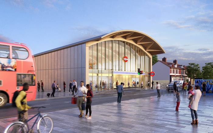 Future Colindale station exterior view 