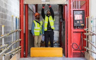 Construction skills programme at Blackhorse View building