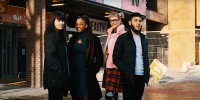 Group of smiling young adults