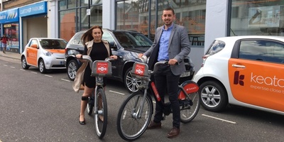 Keatons estate agents using Santander Cycles