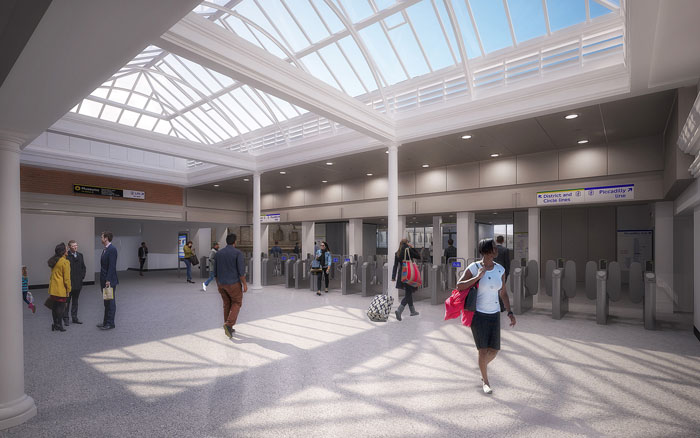 Ticket hall - artist's impression