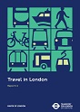 Decorative image depicting a collage of icons representing different travel modes alongside the Transport for London and Mayor of London logos.